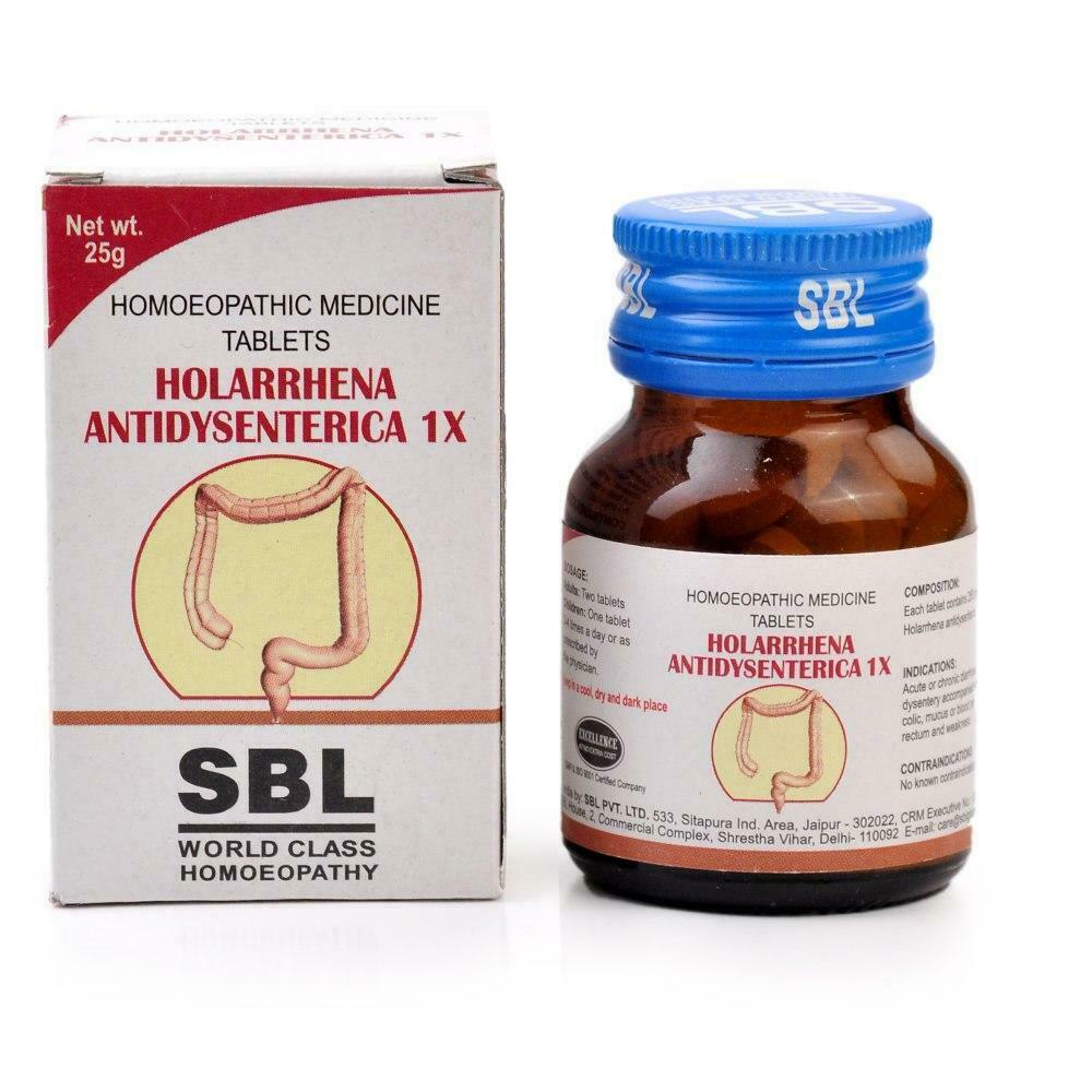 SBL Homeopathic Holarrhena Antidysenterica 1X Tablets (25gm)