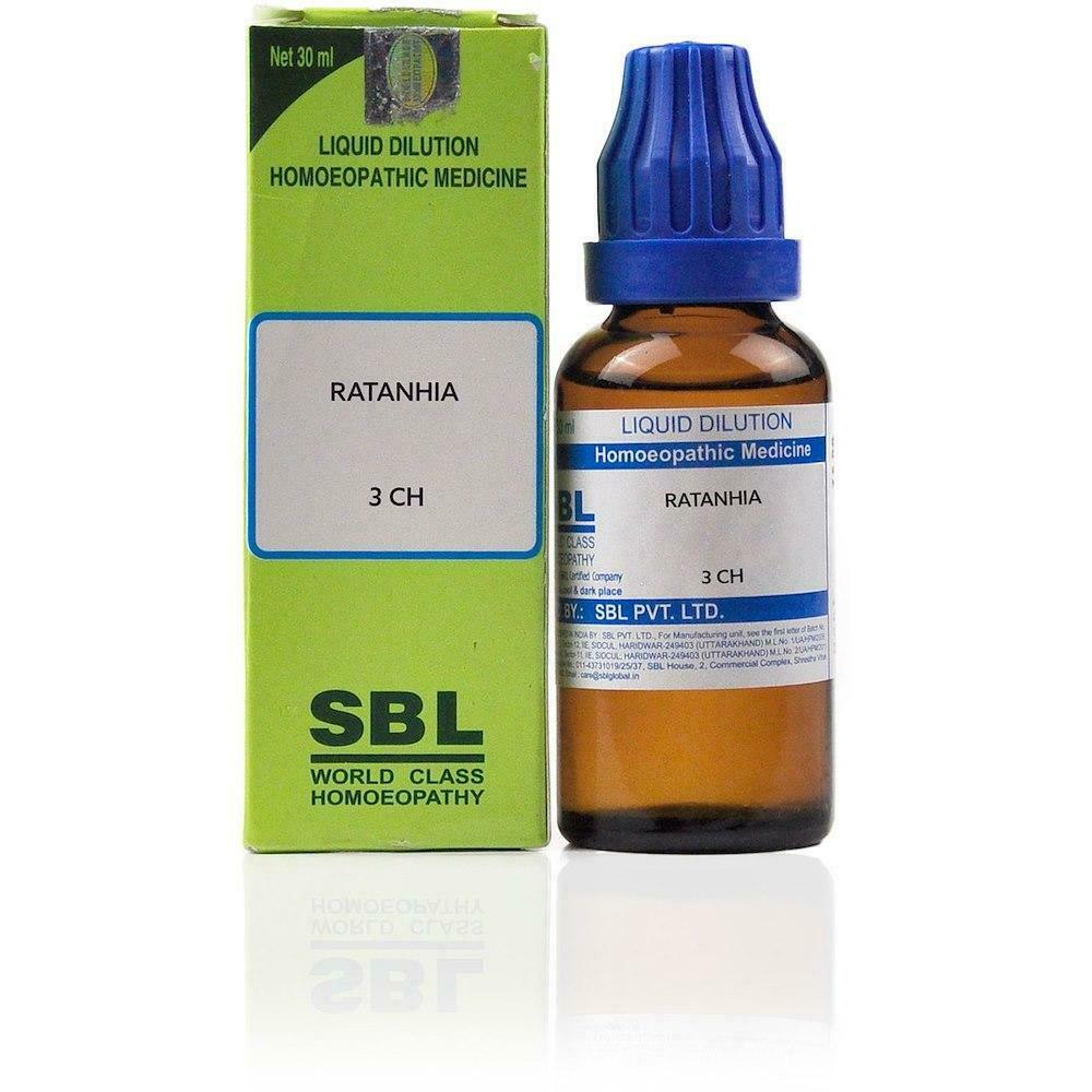 SBL Homeopathic Ratanhia Dilution 30ml 3