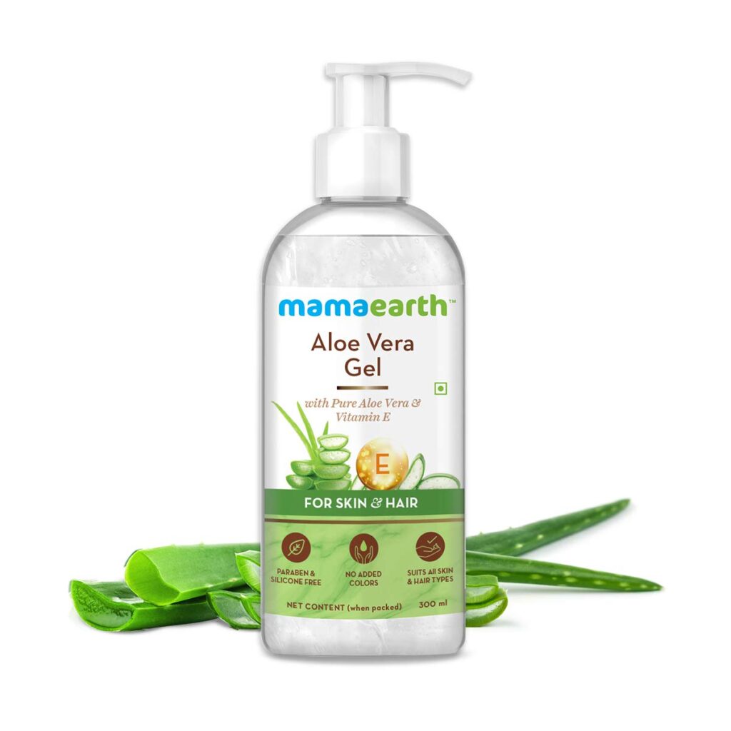 Mamaearth Aloe Vera Gel For Face, with Pure Aloe Vera & Vitamin E for Skin and Hair - 300ml1