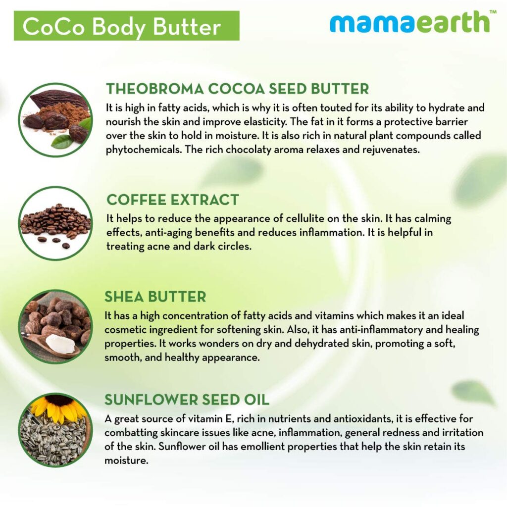 Mamaearth CoCo Body Cream Butter For Dry Skin, For Winters better than body lotion, with Coffee & Cocoa for Deep Moisturization- 200g2