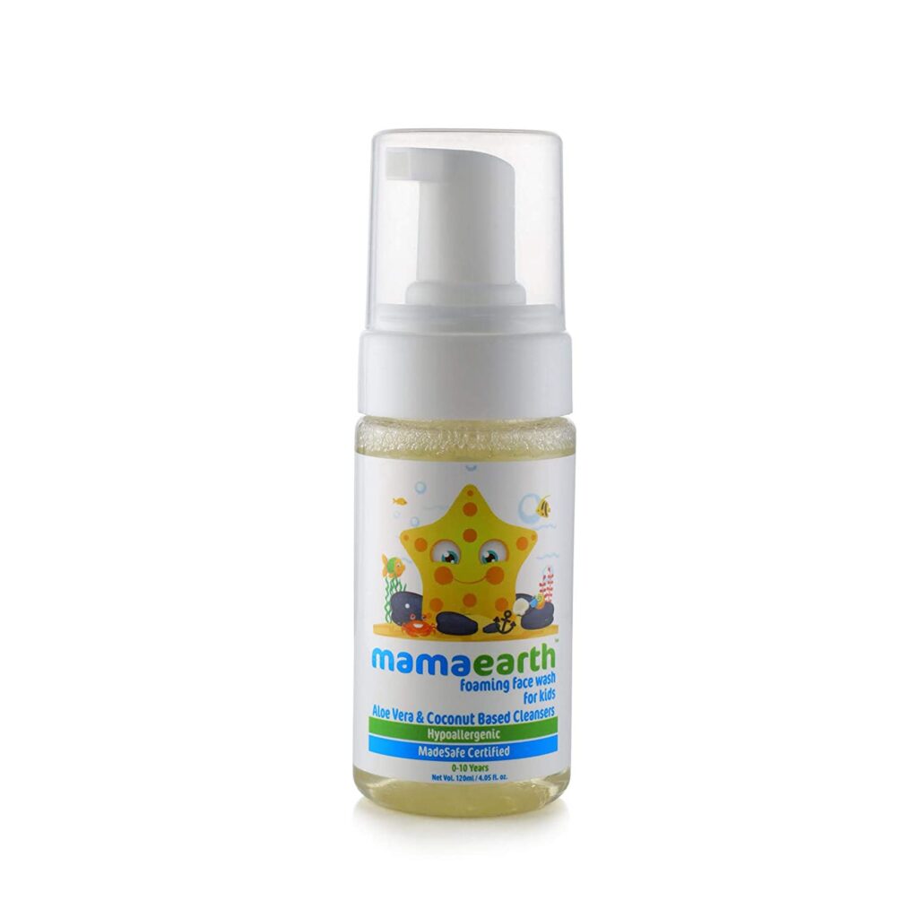 Mamaearth Foaming Baby Face Wash for Kids with Aloe Vera and Coconut 120 ml1