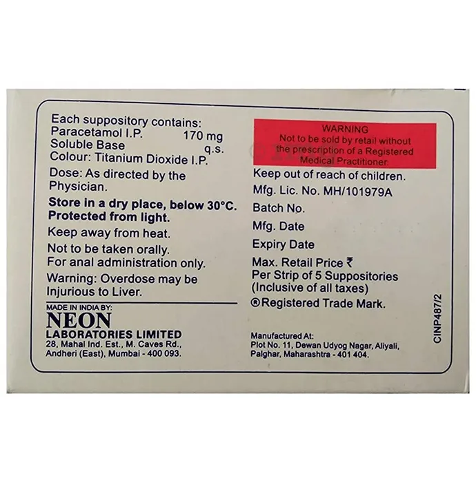 Neomol 170 Anal Suppository2