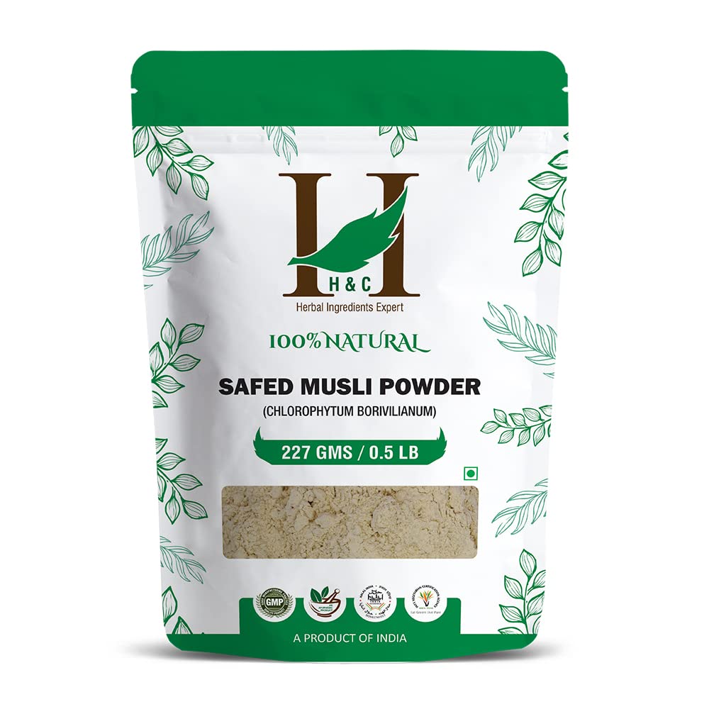 H&C Herbal Ingredients Wild Cultivated Safed Musli Powder 1