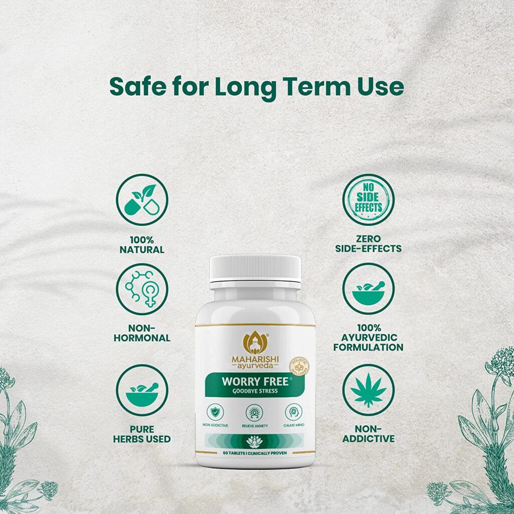 Maharishi Ayurveda Worry Free 60 Tablets 3