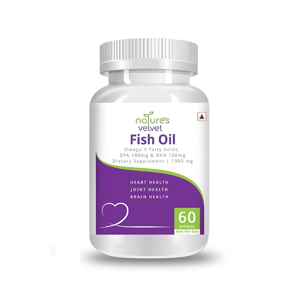 Natures Velvet Lifecare Fish Oil Omega 3, 60 Softgels 1