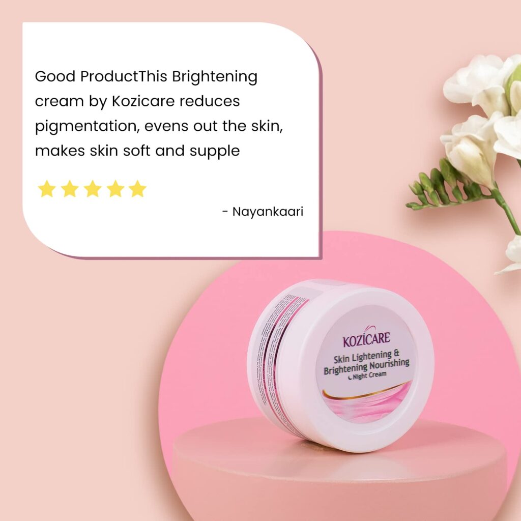 Kozicare Skin Lightening & Brightening Nourishing Night Cream 50gm 5