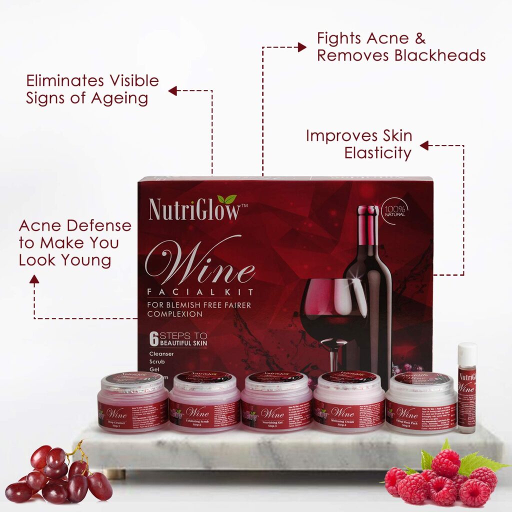NutriGlow Wine Facial Cleanup Kit 1